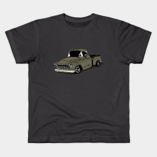 Gray 55 Chevy Truck Kids T-Shirt